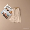 New cotton and linen mid-length women's skirt, loose and retro summer, high-waisted linen long skirt, artistic and casual. 105528674 details Picture
